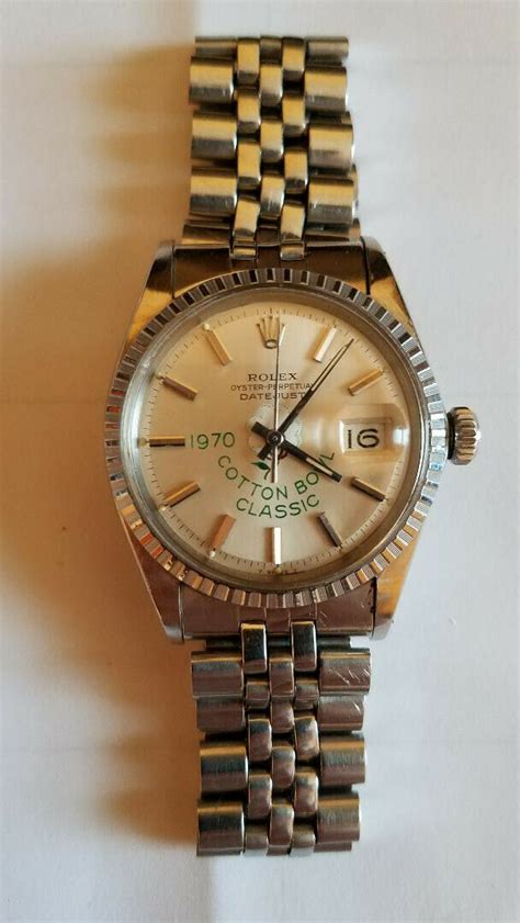 1970 cotton bowl rolex watch|vintage Rolex watches.